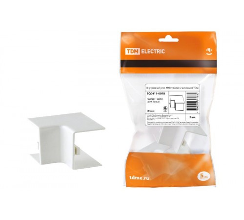 Внутренний угол КМВ 100х60 (2 шт./комп.)  SQ0411-0078  TDM