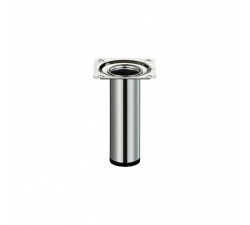 Ножка металл.круглая, нерегулир, D30х150мм, никель - накл.   151278  Tech-KREP