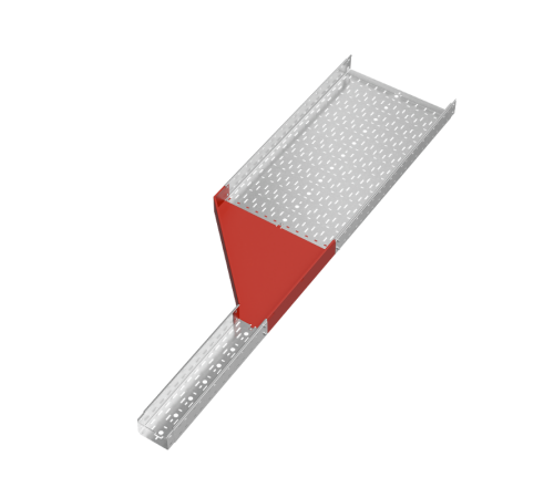 Переходник левый 100х150-600 мм "ПЛЮС" INOX304  PDplus100-150-600-L INOX304  КМ - профиль