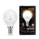 Лампа светодиодная LED 9.5Вт E14 220В 3000К Globe  105101110  Gauss