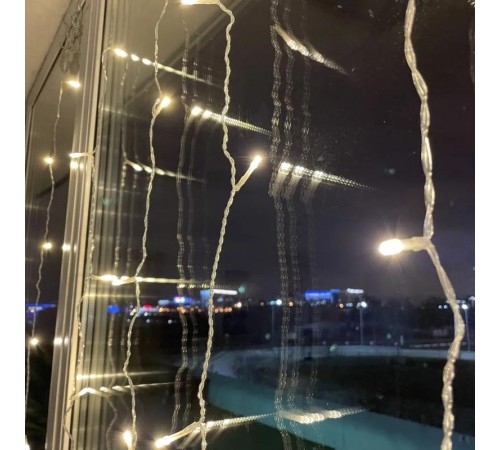 Гирлянда светодиодная  Дождь/Занавес 1 м*2 м теплый свет, ENOZ-2B   24V, IP44 (60/720)  Б0041908  ЭРА
