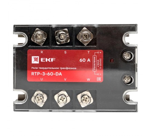 Реле твердотельное трехфазное RTP-60-DA PROxima  rtp-3-60-da  EKF