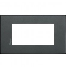 Axolute. Рамка Air, итальянский стандарт 4 мод. Цвет "Эклипс"  HW4804XN  Legrand