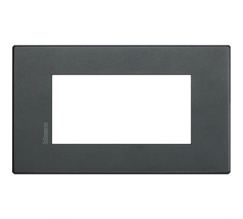 Axolute. Рамка Air, итальянский стандарт 4 мод. Цвет "Эклипс"  HW4804XN  Legrand