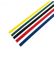Набор термоусадочной трубки 15,0/7,5 мм, пять цветов (упак. 50 шт. по 1 м)  29-0165  REXANT