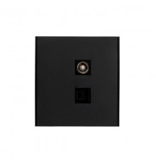 Розетка STRONG компьютерная RJ45 кат6 + TV с/у антрацит  KR-78-0722-5  Kranz