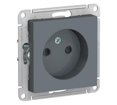 AtlasDesign Грифель Розетка без заземления со шторками, 16А, механизм  ATN000749  SE