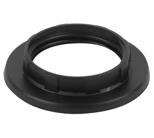 Кольцо для патрона E14, пластик, черное  Б0043678  ЭРА