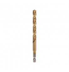 Сверло по металлу, 8мм, Р6М5, ТИТАН, шестигранный хвостовик (1 шт. в упаковке) DIN 338  KR-91-5509  Kranz