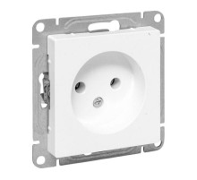 Механизм розетки, 16А, без заземления, без шторок, белый Эпика EKF  UP1-SOW-100  EKF