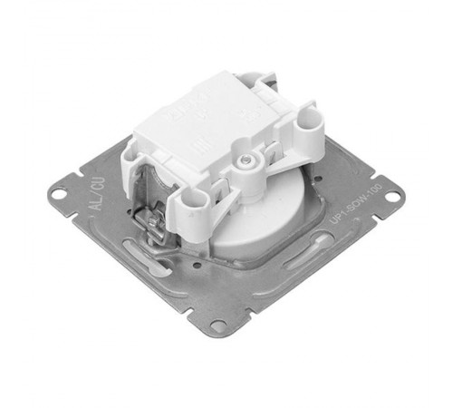 Механизм розетки, 16А, без заземления, без шторок, белый Эпика EKF  UP1-SOW-100  EKF