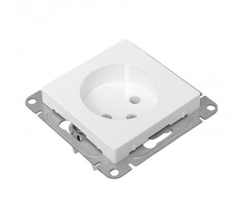 Механизм розетки, 16А, без заземления, без шторок, белый Эпика EKF  UP1-SOW-100  EKF