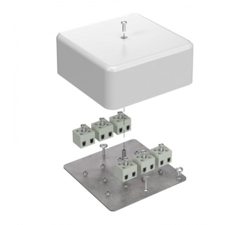 Коробка огнестойкая для кабель-канала Е15-Е120 103х103х45 IP42  12p, 2.5 мм.кв. 40-0470-FR2.5-12  Промрукав