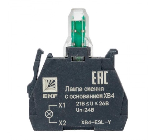 Лампа сменная c основанием XB4 желтая 24В EKF PROxima    XB4-ESL-Y   EKF 