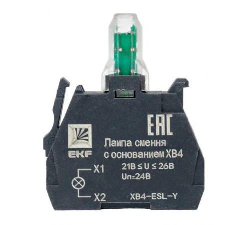 Лампа сменная c основанием XB4 желтая 24В EKF PROxima    XB4-ESL-Y   EKF 