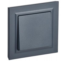 BRITE Выключатель 1-клавишный 10А в сборе ВСР10-1-0-БрМ маренго  BR-V10-0-10-K35-F  IEK