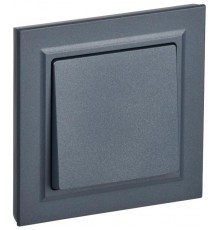 BRITE Выключатель 1-клавишный 10А в сборе ВСР10-1-0-БрМ маренго  BR-V10-0-10-K35-F  IEK