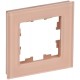 BRITE Рамка 1-ая РУ-1-2-БрП стекло персиковый матовый  BR-M12-G-31-K96  IEK