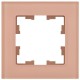 BRITE Рамка 1-ая РУ-1-2-БрП стекло персиковый матовый  BR-M12-G-31-K96  IEK