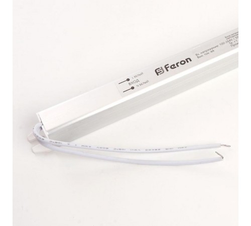 Трансформатор электронный для светодиодной ленты LB001  36W 12V 260*18*17мм (ультратонкий драйвер)  41343  Feron