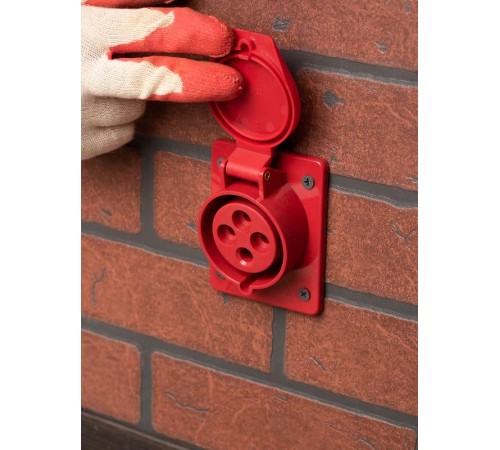 Розетка стационарная внутренняя 424 3Р+РЕ 32А 380В IP44 EKF PROxima  ps-424-32-380  EKF