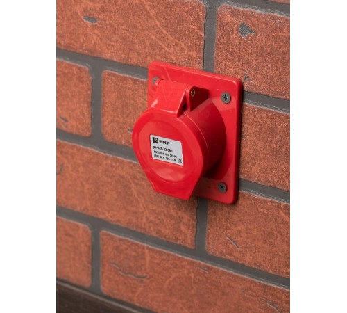 Розетка стационарная внутренняя 424 3Р+РЕ 32А 380В IP44 EKF PROxima  ps-424-32-380  EKF