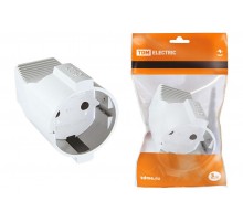 Кабельная розетка 2П б/з 10А 250B белая   SQ1806-0029  TDM