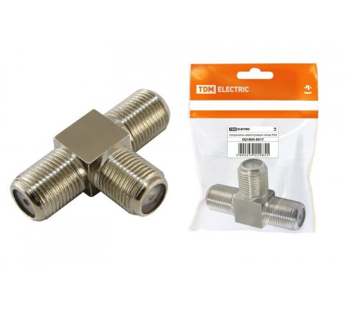 Соединитель кабеля тройник гнезда, инд. упаковка   SQ1809-0017  TDM