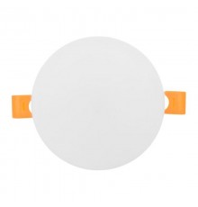Светодиодный встраиваемый даунлайт безрамочный ДВО 1102 круглый 10Вт 4000K IP20 LUMA  DLL-1102-R-10-4000  EKF