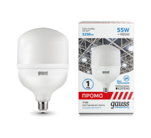 Лампа светодиодная промышленная Elementary T160 55W 5250lm 6500K E40 Promo LED 1/12  60436  Gauss