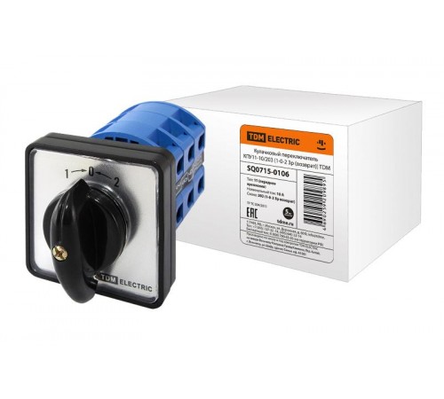 Кулачковый переключатель КПУ11-10/203 (1-0-2 3р (возврат))  SQ0715-0106  TDM