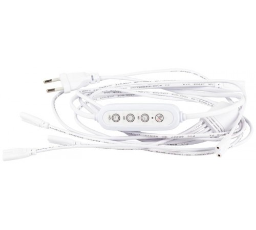 Разветвитель сетевой для линейных светильников  Разветвитель 5х IEC C7 2pin 2m+timer на 5 точек с таймером 4, 8, 12H  Б0066923  ЭРА