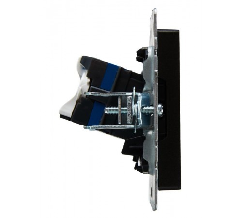 BRITE Розетка компьютерная RJ45 кат.6 РК11-БрЧ черный  BR-K10-2-K02  IEK