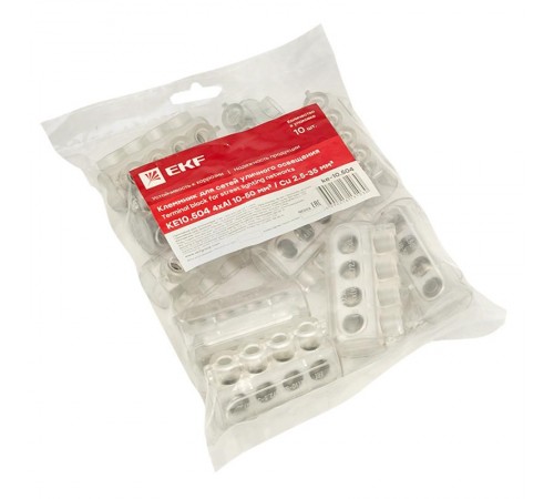 Клеммник для сетей уличного освещения KE10.504 Al 4x10-50 мм / Cu 2.5-35 мм EKF PROxima  ke-10.504  EKF