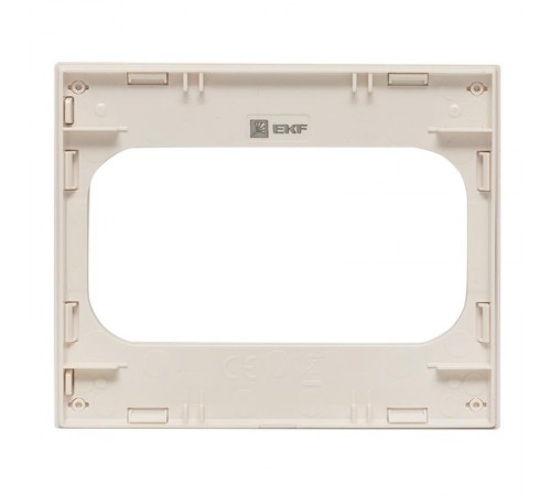 Стокгольм Рамка для розетки 2-местная белая PROxima  EYM-G-304-10  EKF