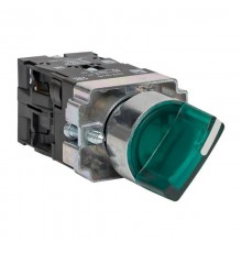 Переключатель ANC-22 2P зеленый с подсветкой 220В NO+NC  PROxima  xb2-bk21-g-230  EKF