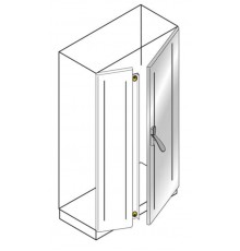 Створка двери с ручкой,нерж.ст. 1800х600  TC1812DX  ABB