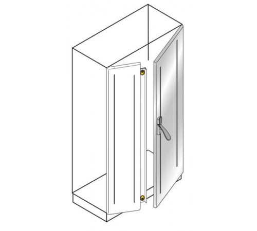 Створка двери с ручкой,нерж.ст. 2000х600  TC2012DX  ABB