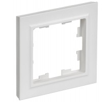 BRITE Рамка 1-местная РУ-1-БрАБ арктический белый   BR-M12-K91  IEK