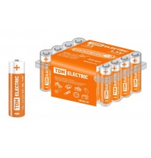 Элемент питания LR6 AA Alkaline 1,5V BOX-24  SQ1702-0035  TDM