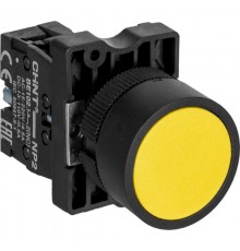Кнопка управления NP2-EA51 без подсветки желтая 1НО IP40  574818  CHINT