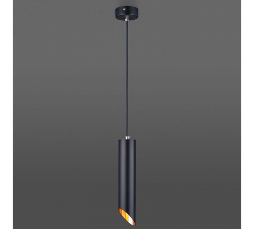 Подвес потолочный 7011 MR16 BK/GD черный/золото GU10 0*50Вт Eurosvet  a040982  Elektrostandard