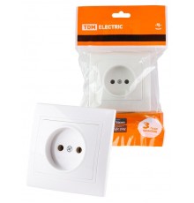 Розетка 2П 10А 250В белая "Таймыр"   SQ1814-0011  TDM