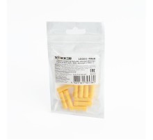 Соединители электрические, сечение 4,0-6,0 мм2, 48A, желтый, LD301-4060 ((DIY упаковка 10 шт), гильза соединительная  39402  STEKKER