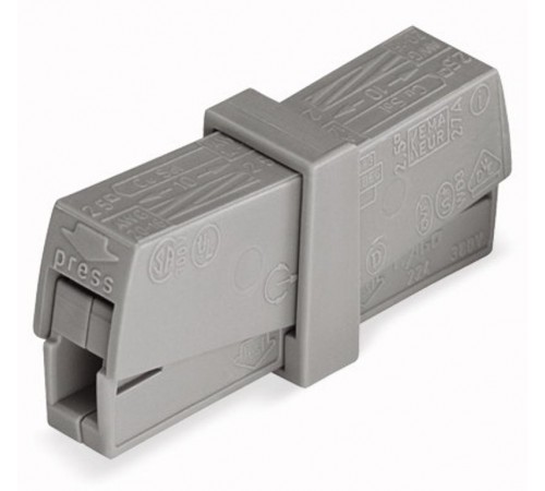 Клемма для освет. оборудования (0.5 - 2.5)/(0.5 - 2.5мм2) (уп/50шт)  224-201  WAGO