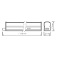Светильник светодиодный TL Basic линейный матовый 14W 4000K 1178*22*33, 990лм 1/25  930411214  Gauss