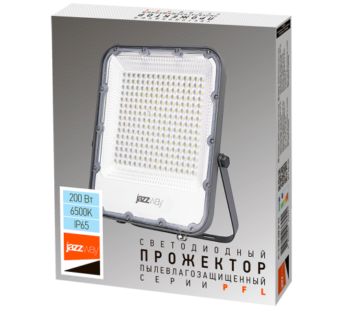 Прожектор светодиодный PFL- S4- 200w 6500K 80° IP65  .5036451  JAZZWAY