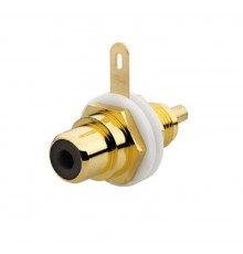 Разъём RCA/CINCH (колокольчик/тюльпан), диапазон от 20 Гц до 20 кГц, цвет чёрный  0230-0-0452   2CKA000230A0452  ABB
