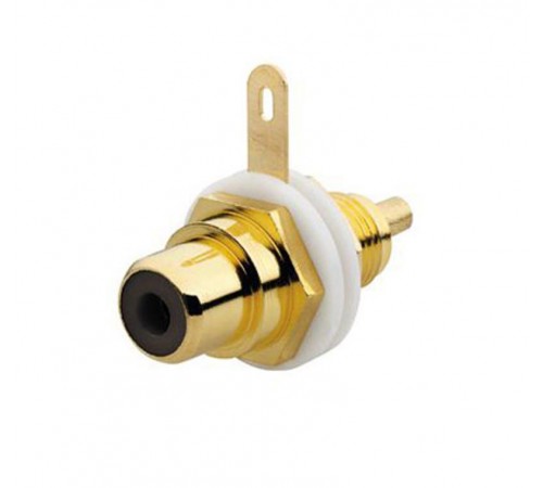 Разъём RCA/CINCH (колокольчик/тюльпан), диапазон от 20 Гц до 20 кГц, цвет чёрный  0230-0-0452   2CKA000230A0452  ABB