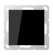 Крышка без отверстий, фиксация защёлкиванием, для произвольных вырезов (либо использование в качестве заглушки), возможно IP44; термопласт; черный; A5